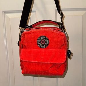 Kipling Candy 3 in 1 Red/Orange mini backpack and shoulder or crossbody Bag